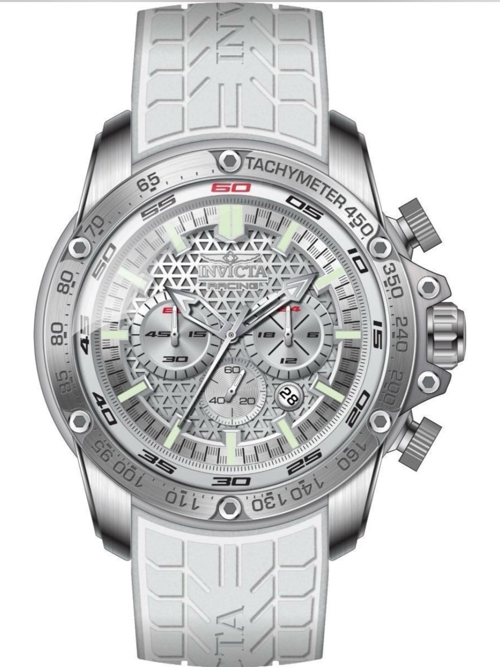 Invicta Speedway Tarmax GTR Men’s Watch-52mm White (50311)
